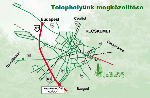 Telephely megközelítése